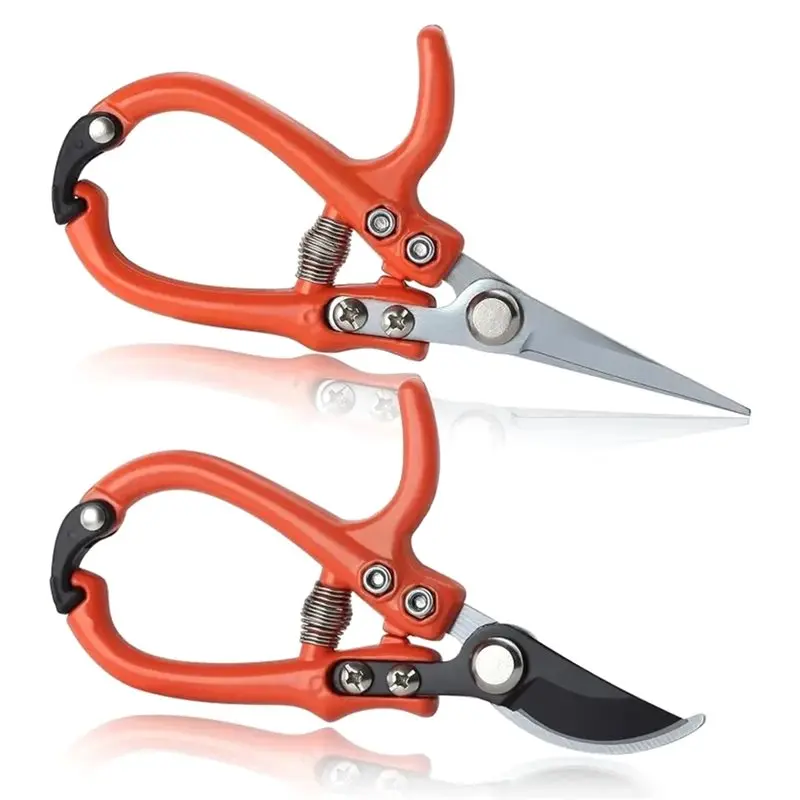 ABRE-Effortless Steel Garden Pruning Shears Professional For Trees Flowers Shrubs Cutting Tool Branch