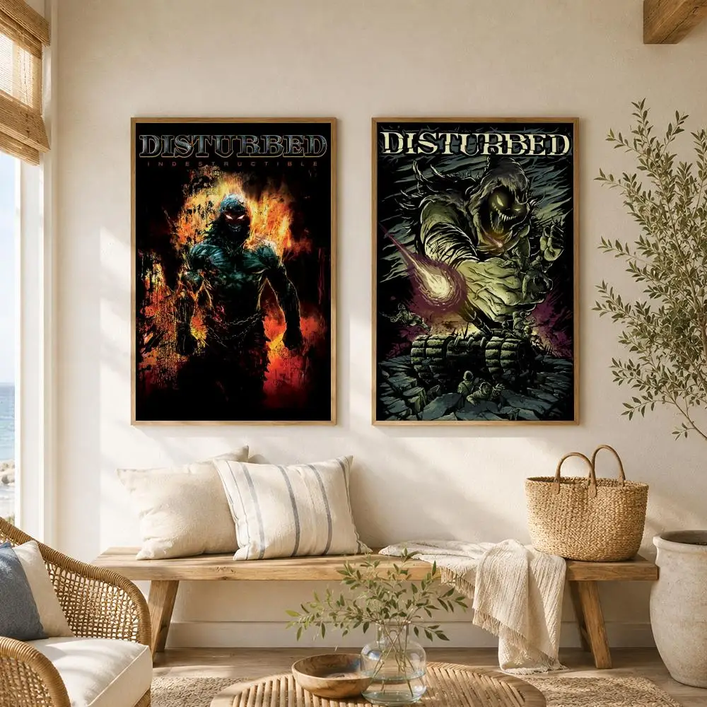 Nu Metal Band D-DisturBed Poster Versatile HD Waterproof Wall Art Self-Adhesive Decor for Any Space Ideal Gift view 4