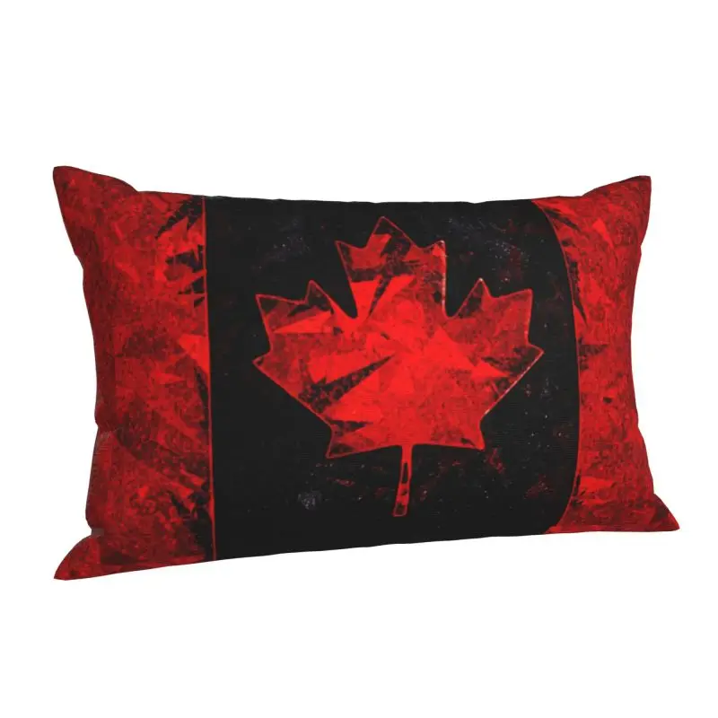 Custom Canadas Flag Pillow Covers Canadian Patriotic Cushions Cover for Bed Sofa Rectangle Pillowcase