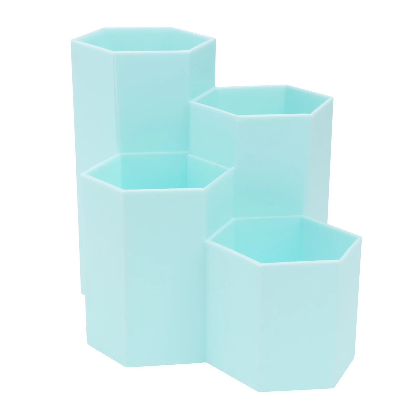 

Organizer Hexagonal Pen Holder Scissors Makeup for Vanity Organiser Rotating Desk Storage