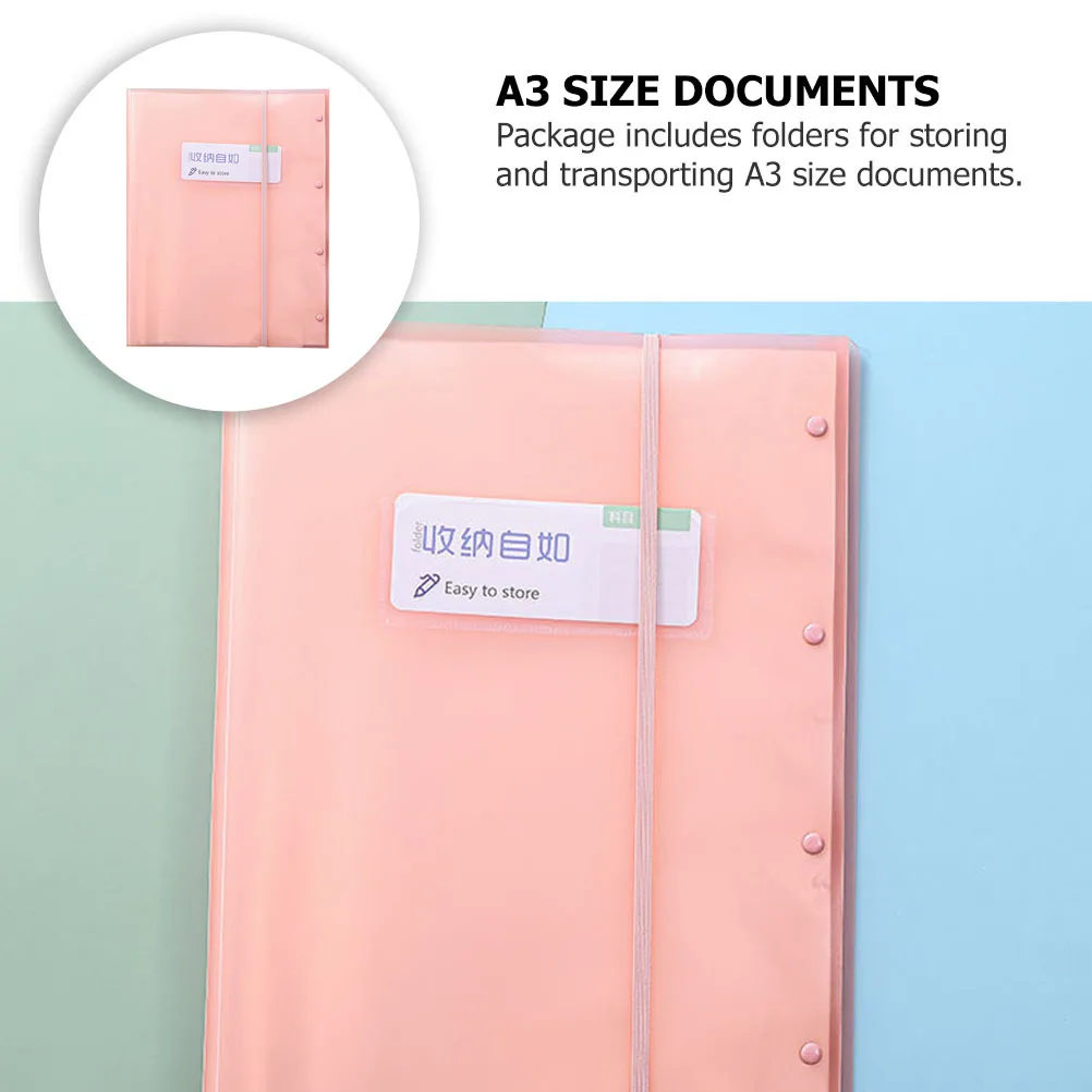 Carpeta de archivos A3 transparente, organizador de documentos con 30 bolsillos, bolsa de almacenamiento de documentos multicapa portátil expandible para oficina, 1 Uds.