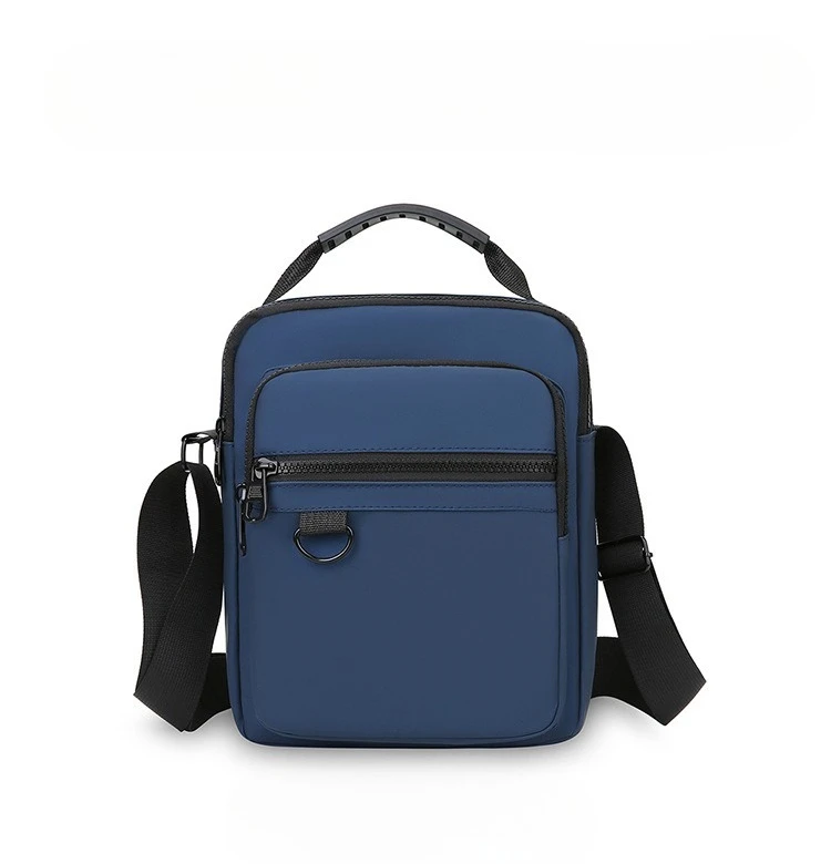 Herren-Umhängetasche, wasserdichte und strapazierfähige Geldbörse, modische Rucksacktasche mit mehreren Reißverschlüssen, Business-Reisetasche. – Detail 23