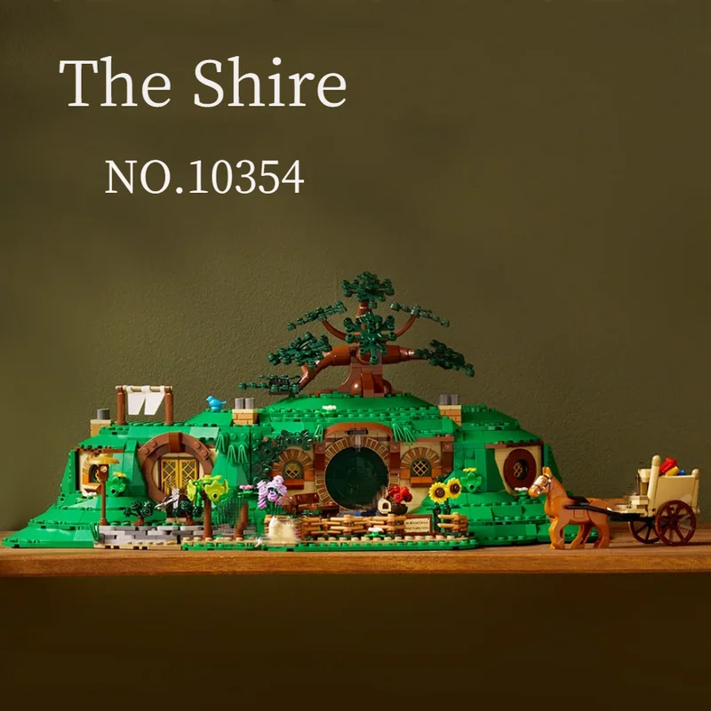 2017 قطعة لعبة ساخنة الأرض الوسطى سيد الخواتم The Shire 10354 الهوبيت كهف بنة نموذج للطفل هدايا عيد الميلاد عيد الميلاد