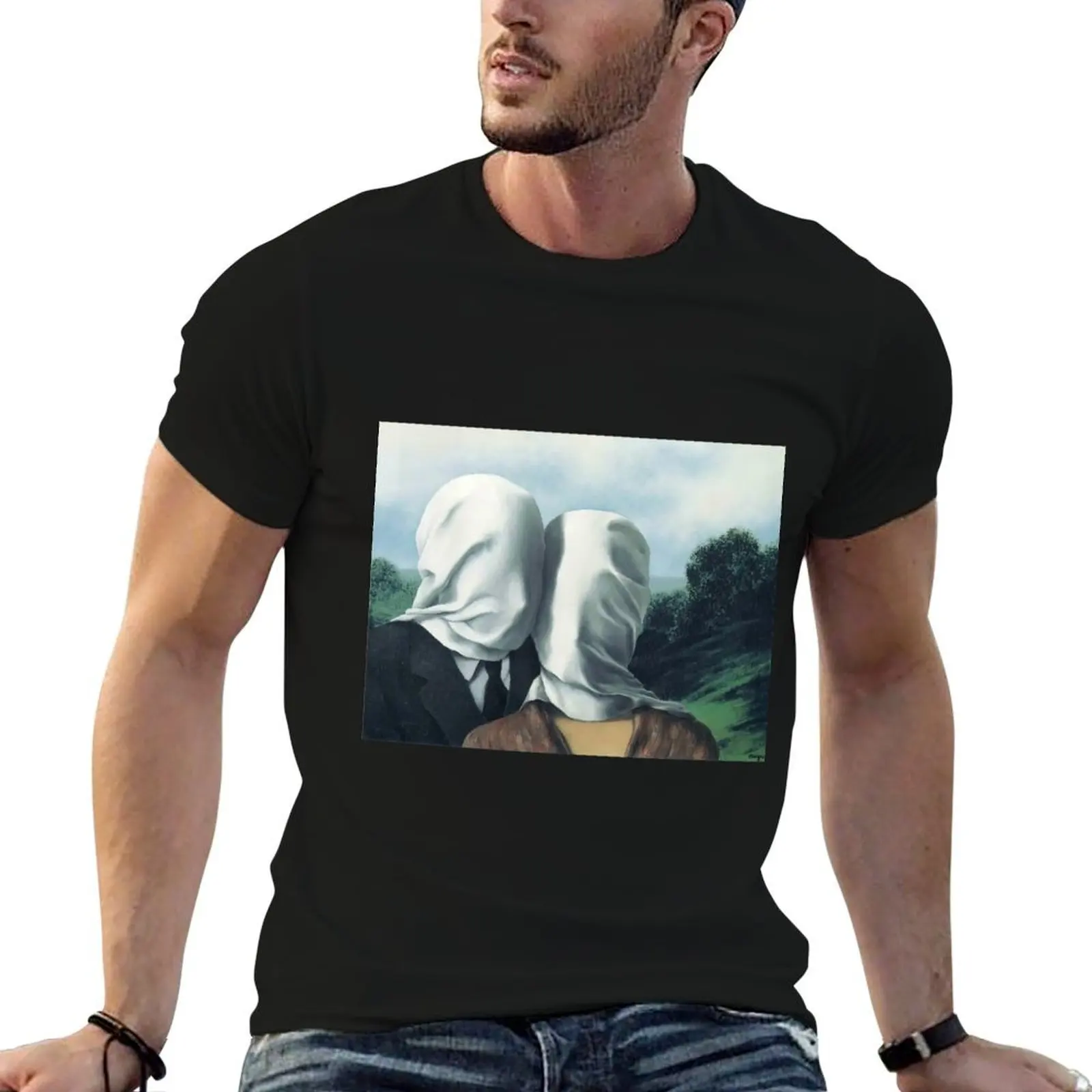 

Футболка с изображением рене Магритта, сюрреализма, мужская роскошная мужская футболка для мужчин, повседневная футболка