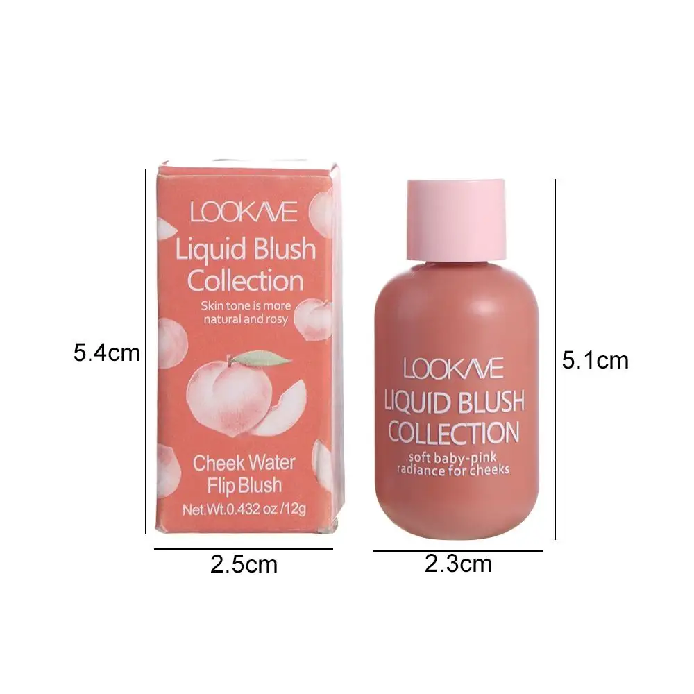 Mini Blush Líquido Impermeável Bochecha, Creme De Tinta De Bochecha, Pigmento De Rosto, Gel De Blush Facial De Longa Duração, Maquiagem De Rosto, Natural Sweatproof