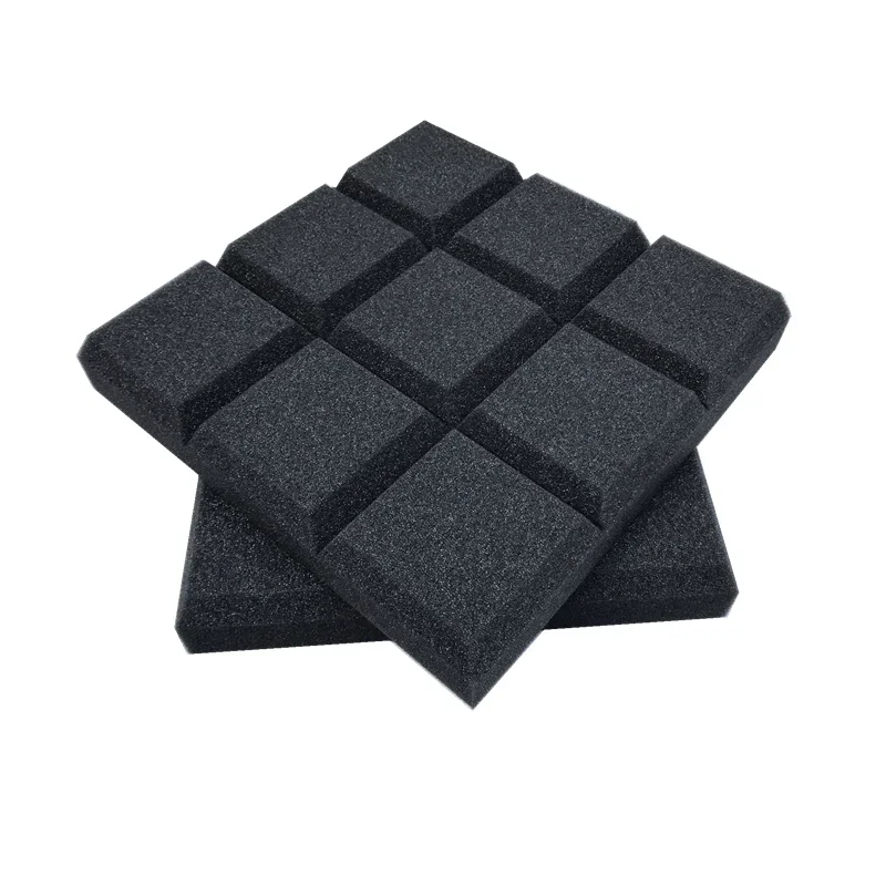 

12/24 шт. 30x30x5 см Акустическая пена для студий, звукопоглощающая панель-пирамида, звукоизоляционная плитка, клиновидная уплотнительная лента