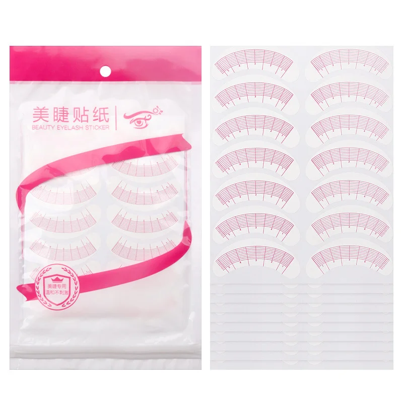 70 Pairs Eyelash Mapping Stickers Under Eye Positioning Tips Sticker for Lashes Extension Practice Eye Pads Paper Patches Tools