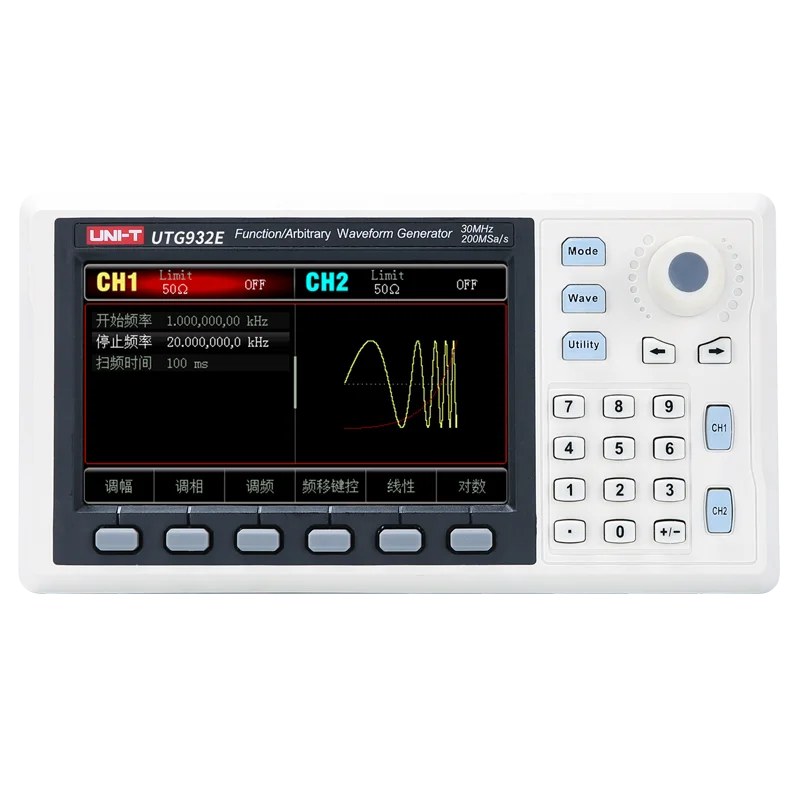 UNI-T Function Signal Generator UTG932E UTG962E 30Mhz 60Mhz Portable Dual Channel Arbitrary Waveform Frequency Meter Generator