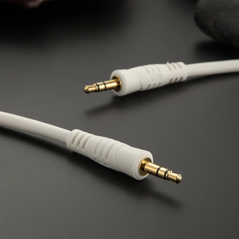 JSJ Aux Cable 3.5MM Stereo Male to Male Jack Pro Audio Cable HIFI for Car Cell Phone Tablet MP3 MP4 Headphone DVD CD Player