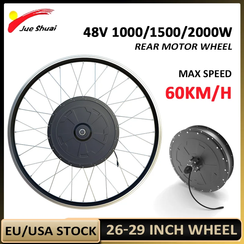 1000W 1500W 2000W Hub Motor Electric Bike Conversion Kit 60KM/H Top Speed мотор колесо для велосипеда  26