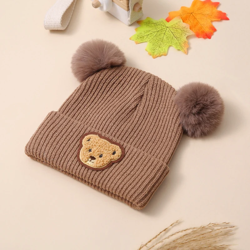 

Adorable Fox Design Knitted Baby Winter Hat Soft Beanie Cap for Newborn Infant Warm Cold Weather Accessories and Gift