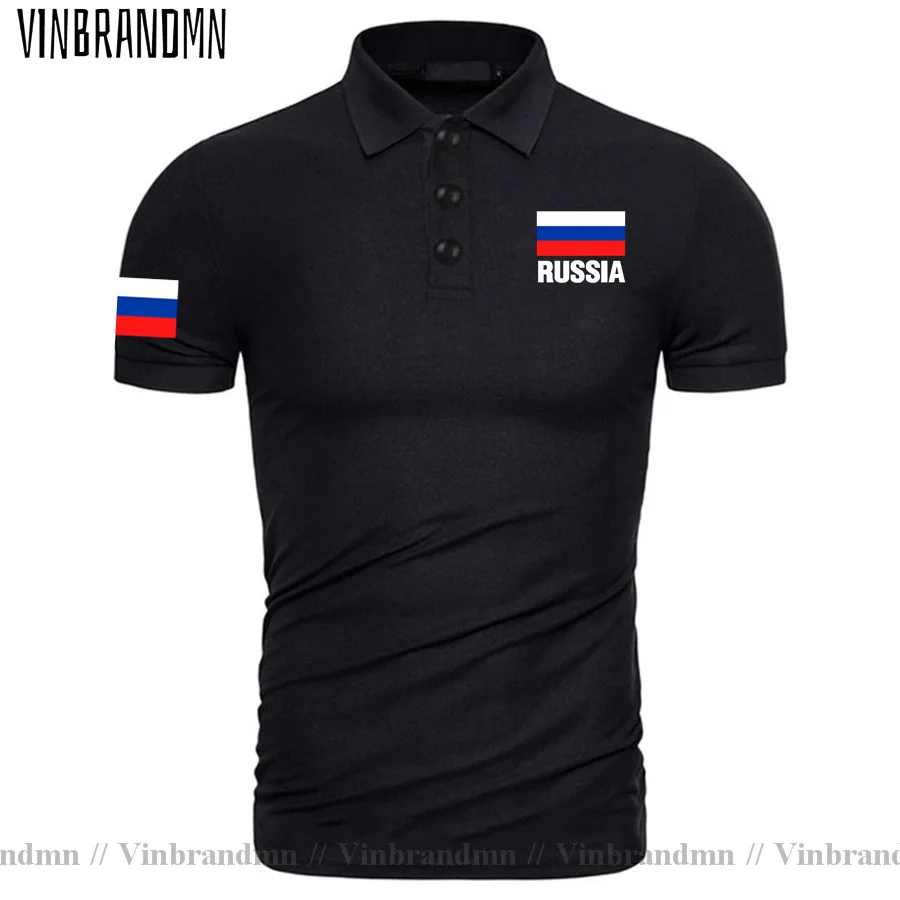 Russia Flag Polo Shirts Men & Women Unisex Printed Letter Shirt Russian Federation Brands Man Polos Homme Business & Casual Tops