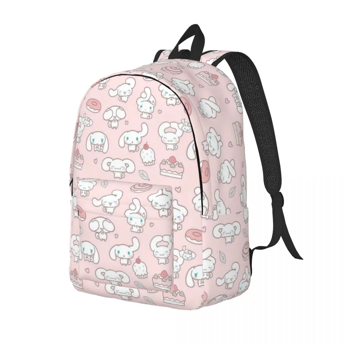 Pink Cinnamoroll Backpack Elementary High College School Student Cute Cartoon Book Bags Teens Daypack Sports