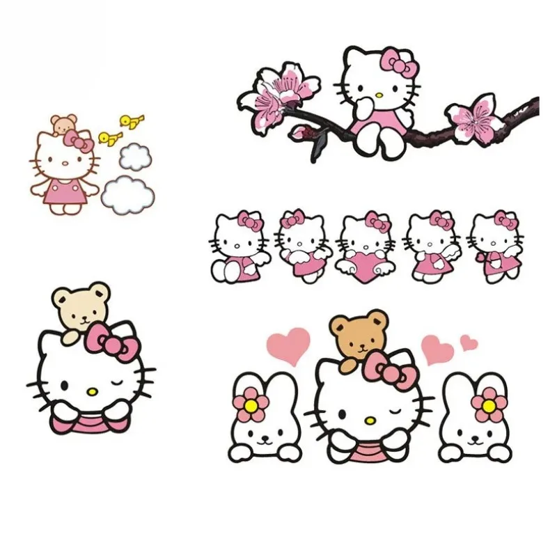 KT Cat Sticker Anime Kawaii Car Auto Window Decals Rear Windshield Stickers Car Decor Sticker Cup Laptop Decal Children Prize