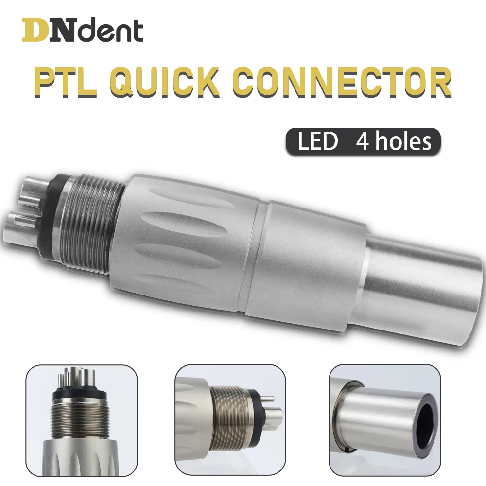 Dental PTL LED Light Coupler Connector Quick Coupling For Optical Fiber High Speed Air Turbine Handpiece Dentistry Accessories