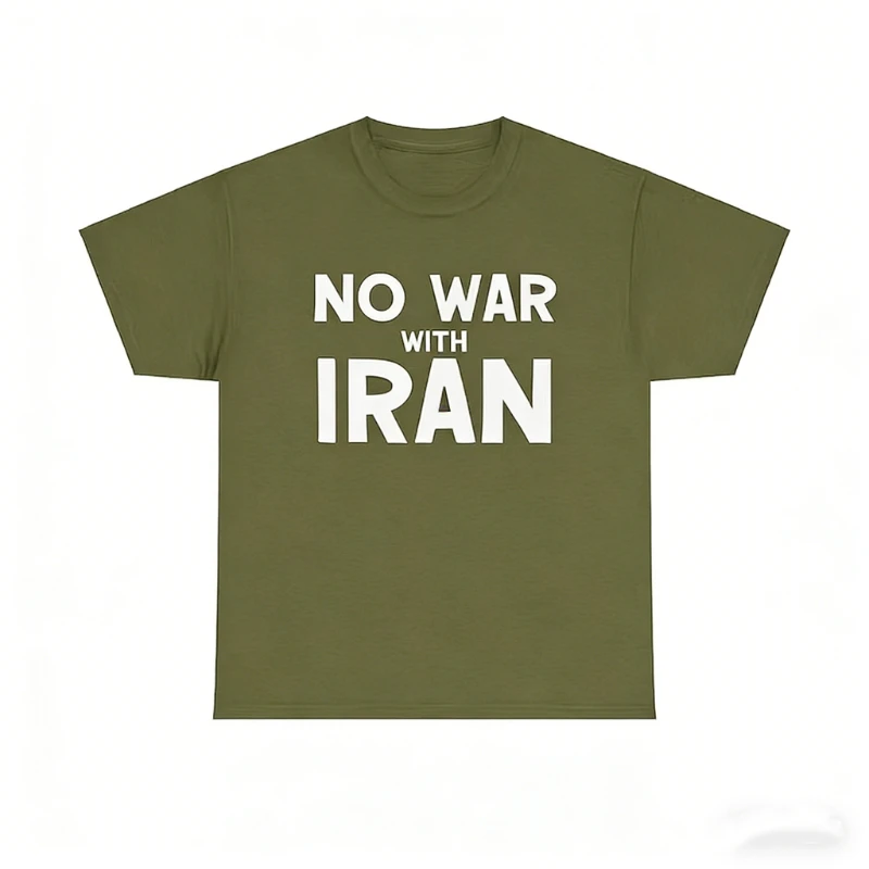 No War with Iran Anti Imperialist Decolonize T-shirt Antiwar Anti-war Desist Resist Protest Tee Disband Nato Socialist Gift Tee