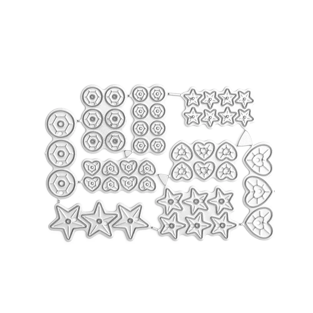 Sequin Mix, Valentine's Day Metal Cutting Dies Embossing Diecut 2025 New For DIY Card Making Scrapbooking Crafting Supplies