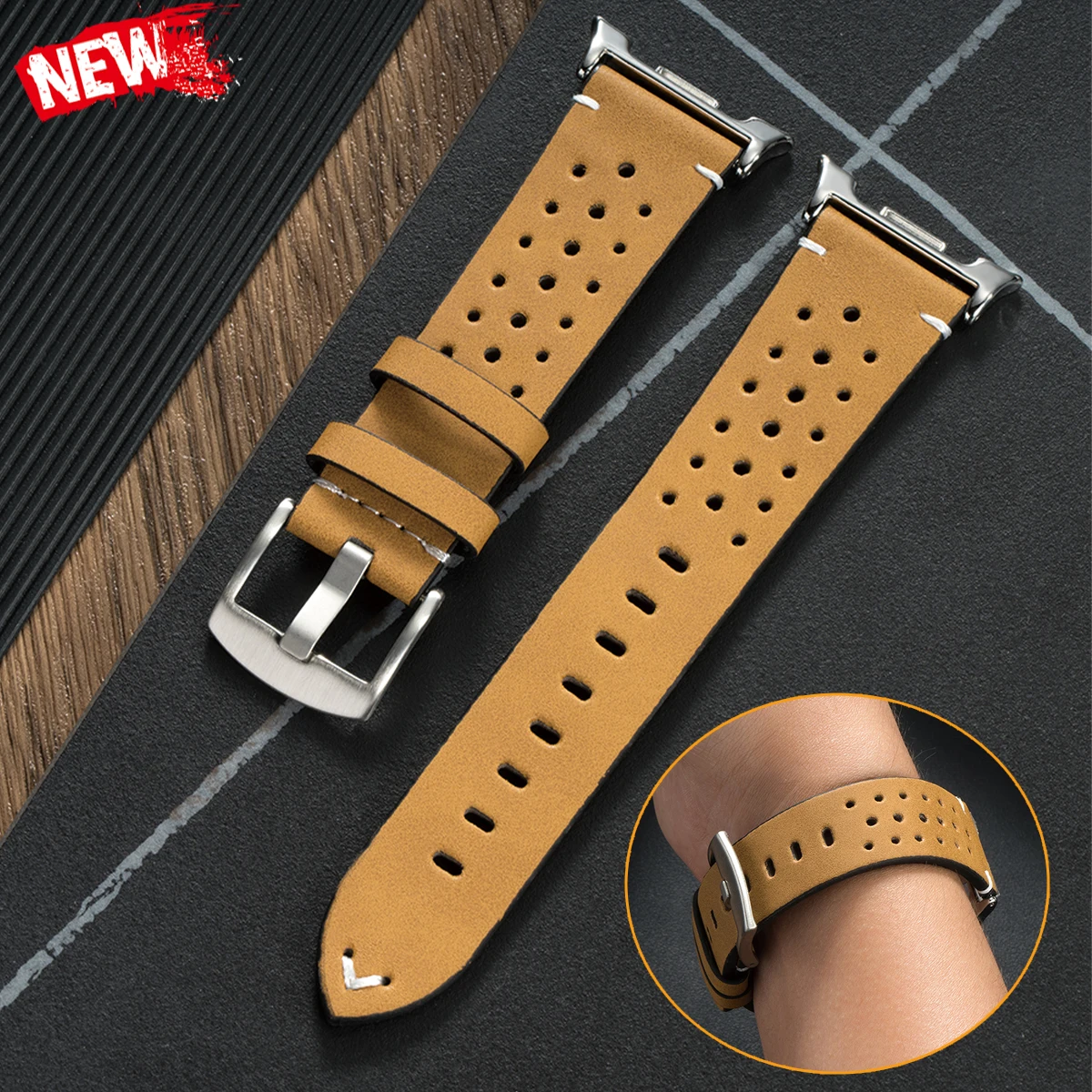 Vintage Leather Ban… - image