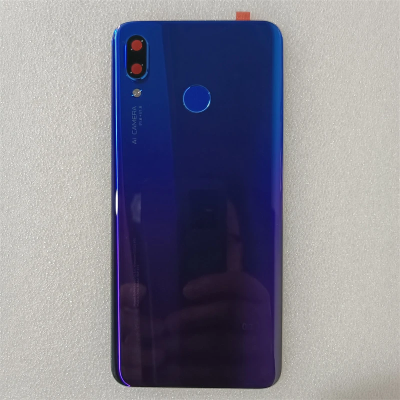 

For Huawei Nova 3 Battery Cover Back Glass Nova 3 Rear Battery Door Housing Case Nova 3 Battery Cover With Touch Fingerprint