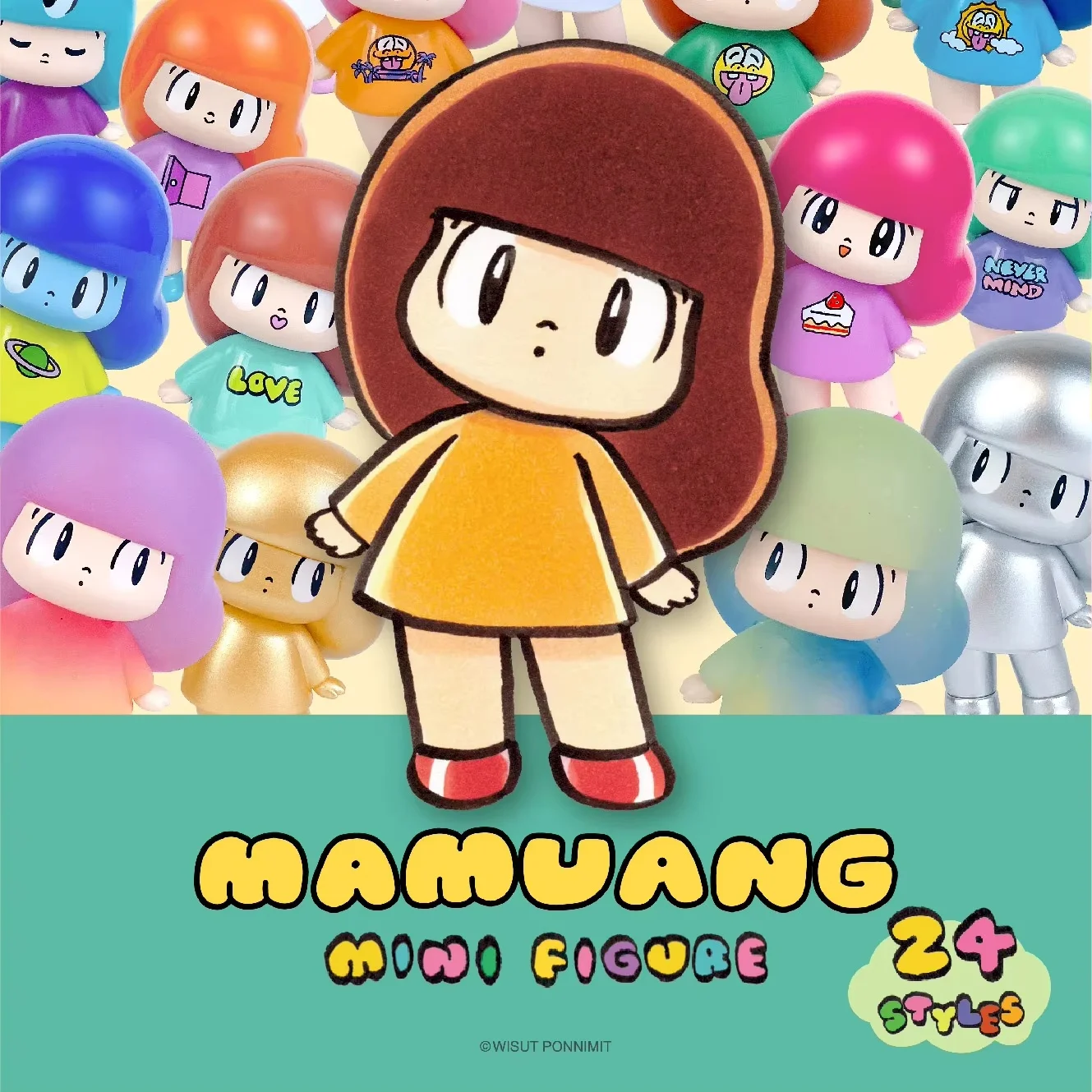الأصلي MAMUANG مانجو شقيقة سلسلة صندوق أعمى سوبر لطيف الأخت الصغيرة اليدوية سطح المكتب زينة زخرفية جمع مجموعة لعبة