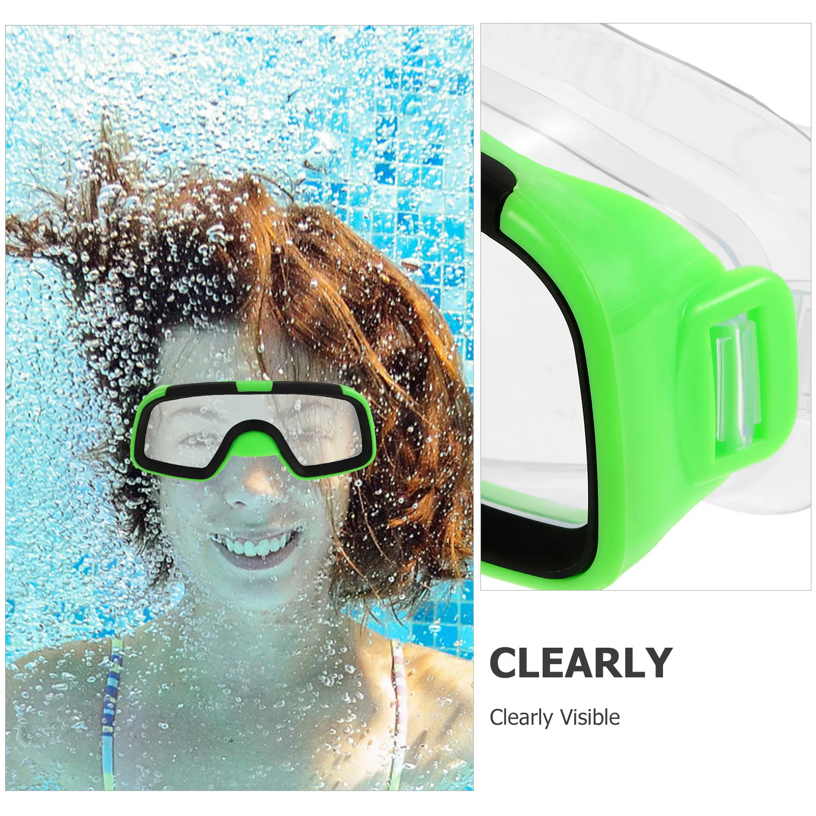 

1Set Kids Snorkeling Gear Ages 5-10 Anti-Fog Goggles Snorkel Lightweight Flexible Flippers Swimming Set