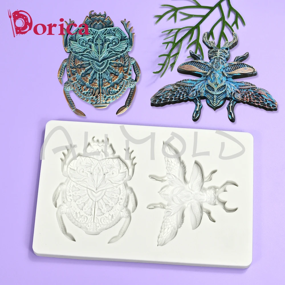 Bat/Spider/Butterfly/Wind Chime Embossed Silicone Mold Fondant Chocolate Cake Mould DIY Resin Clay Making Home Decorating Tools