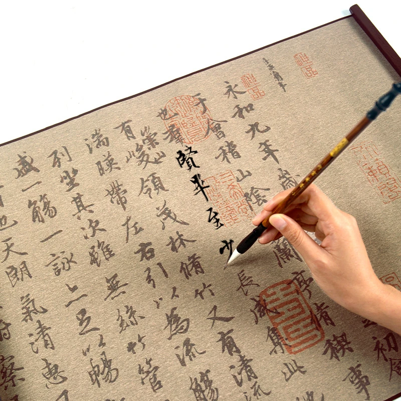 Reusable Water Writing Cloth Calligraphy Copybooks Professional Calligraphy Copying Practicing Water Writing Cloth Set Beginners