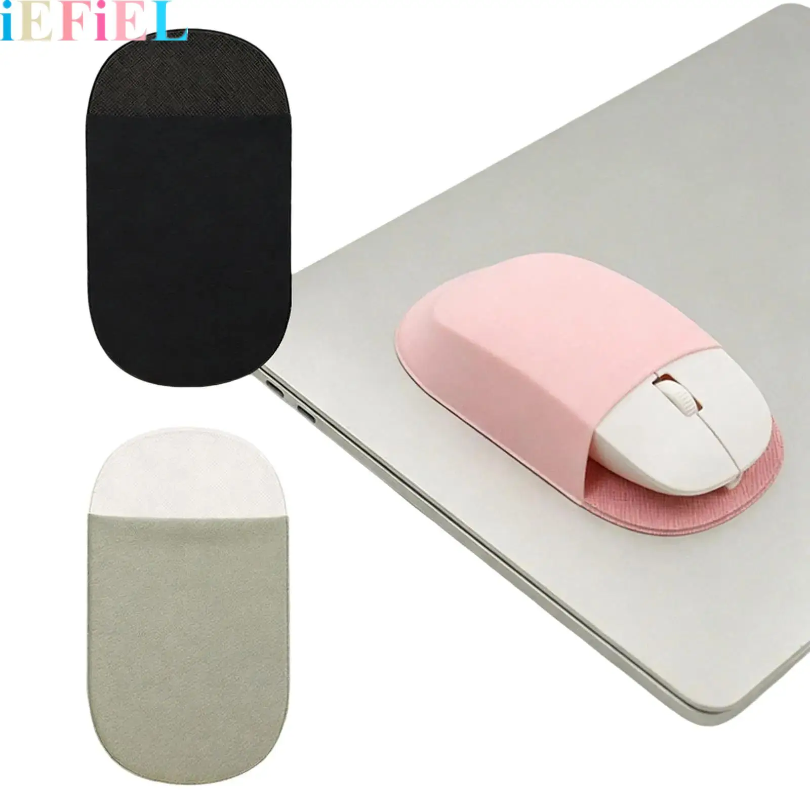 

1Pcs Reusable Self-adhesive Laptop Mouse Storage Wireless Mouse Storage Bag for Home Office Cafe
