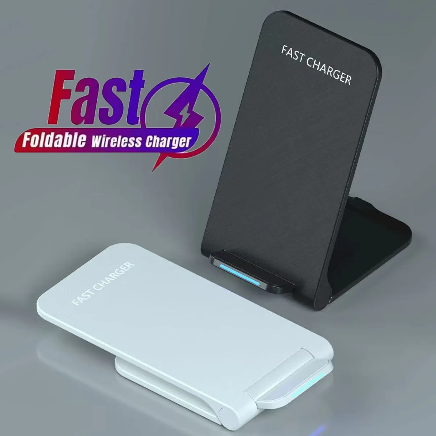 

Беспроводная зарядная станция-подставка для быстрой зарядки, складная, для iPhone 17/16/15/14, Samsung S21/S24/S8, Huawei (быстрая зарядка)