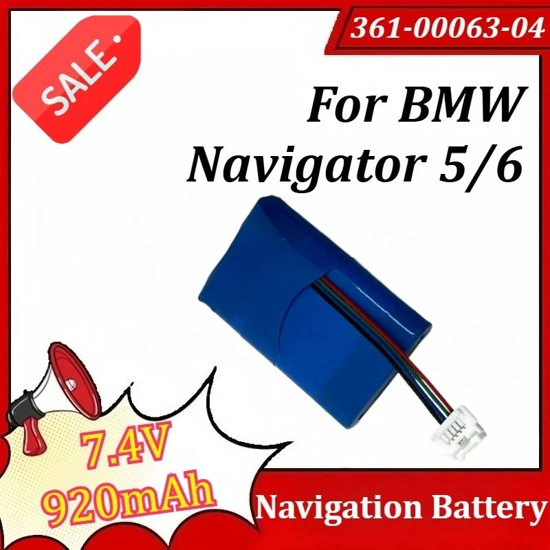 361-00063-04 7.4V 920mAh Navigation Battery for BMW Navigator 5/6