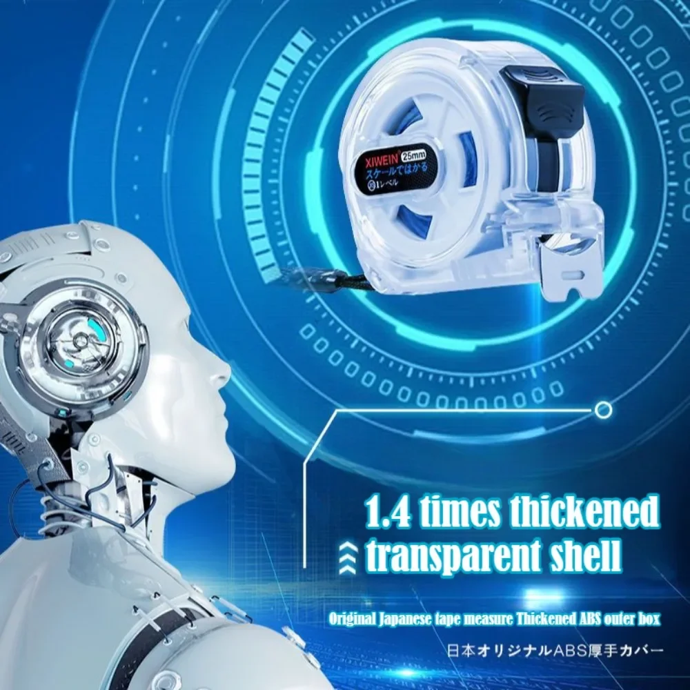 المستوردة عالية الجودة الفولاذ المقاوم للصدأ شريط القياس من اليابان 5M7.5M10M أشرطة القياس للنجارة والاستخدام المنزلي شريط القياس #5