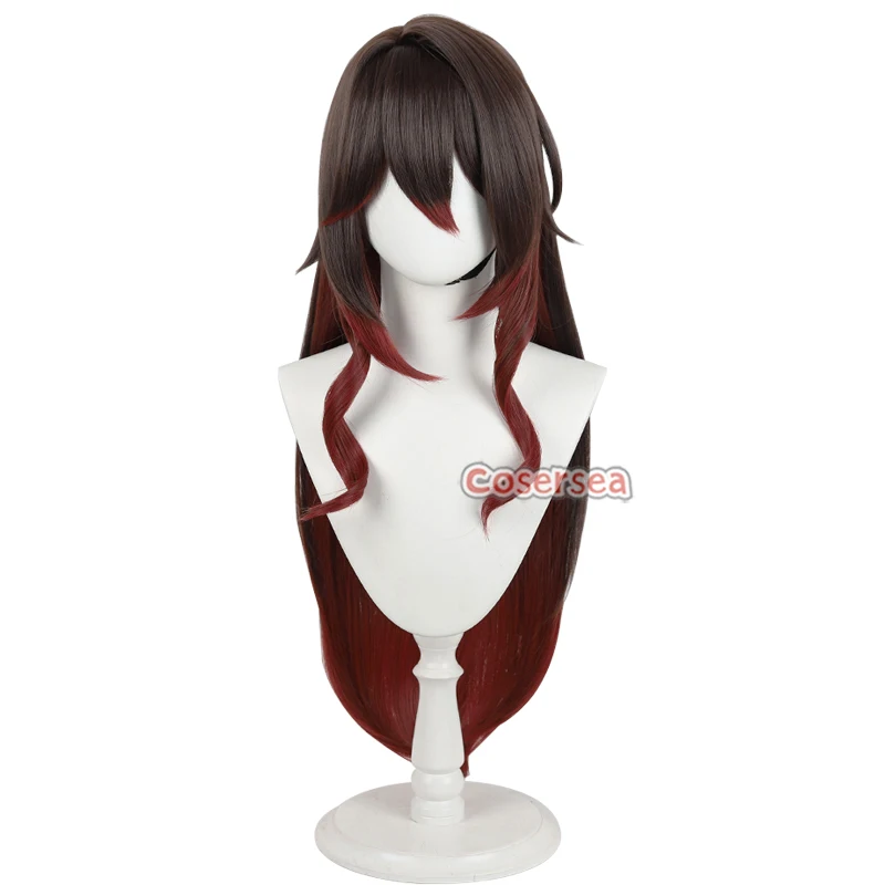 Cosersea Tingyun Fugue Cosplay Wigs Honkai: Star Rail Tingyun Fugue 80cm Long Brown Mixed Red Wig Synthetic Hair Heat Resistant