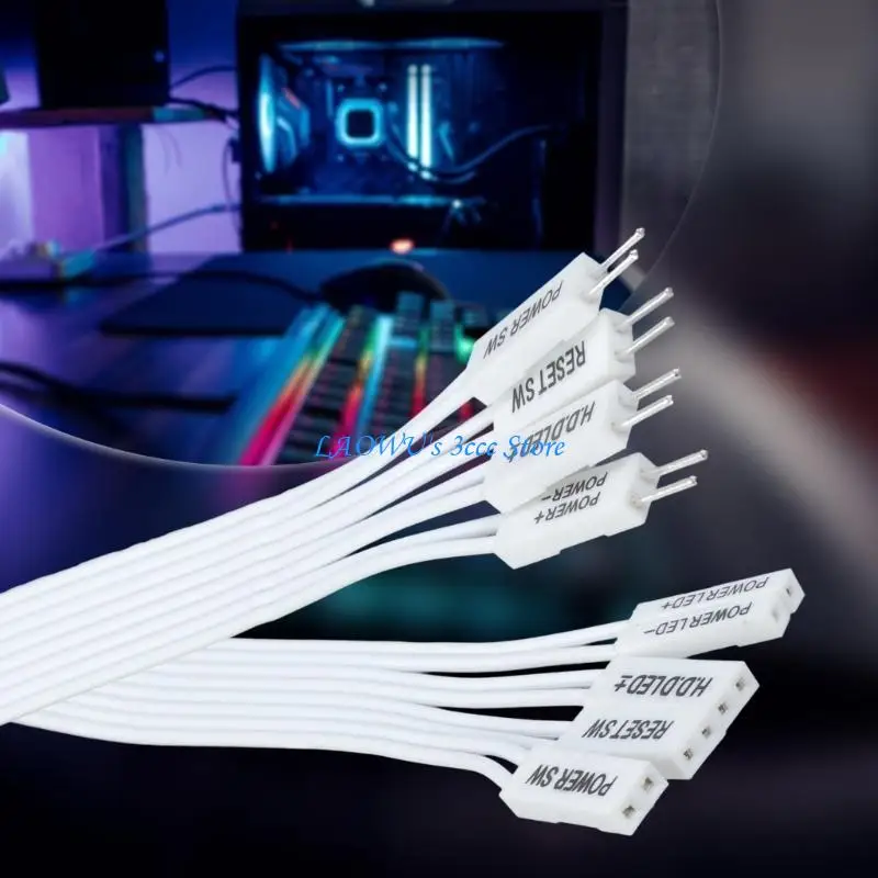 

Y8AD PC Motherboards LED PLED Reset SW Extension Cable For Flexible Wiring And Secure Connection Durability PVC 20/30/50/100cm
