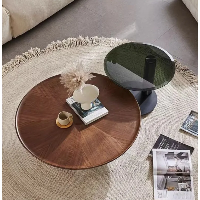 Einfacher runder Couchtisch