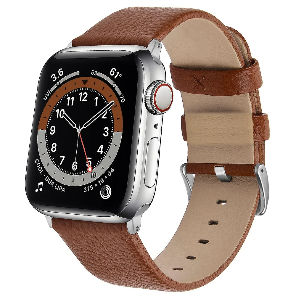 حزام من الجلد ل أبل ووتش الفرقة 49 مللي متر 41 مللي متر 45 مللي متر 40 مللي متر 44 مللي متر 38/42 مللي متر كوريا IWatch سلسلة 8 7 6 SE 5 4 استبدال جدا سوار