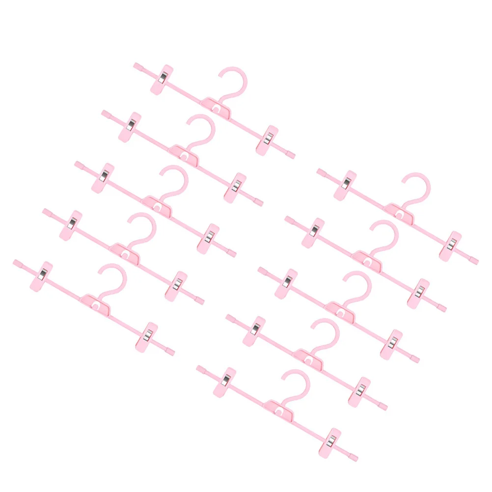 10 قطعة السراويل كليب رف البلاستيك قابل للتعديل قوي السراويل شماعات الملابس تجفيف الرف تخزين المنزلية البلاستيك تخزين شماعات