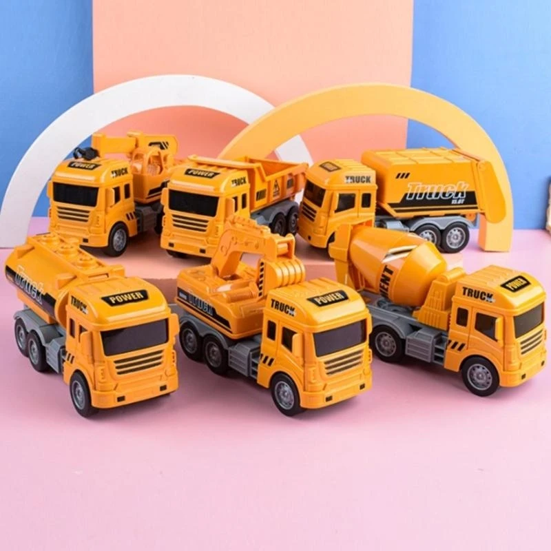 Pull Back Car For Boy Mini Construction Vehicle Pull Back Construction Car Truck 15UB