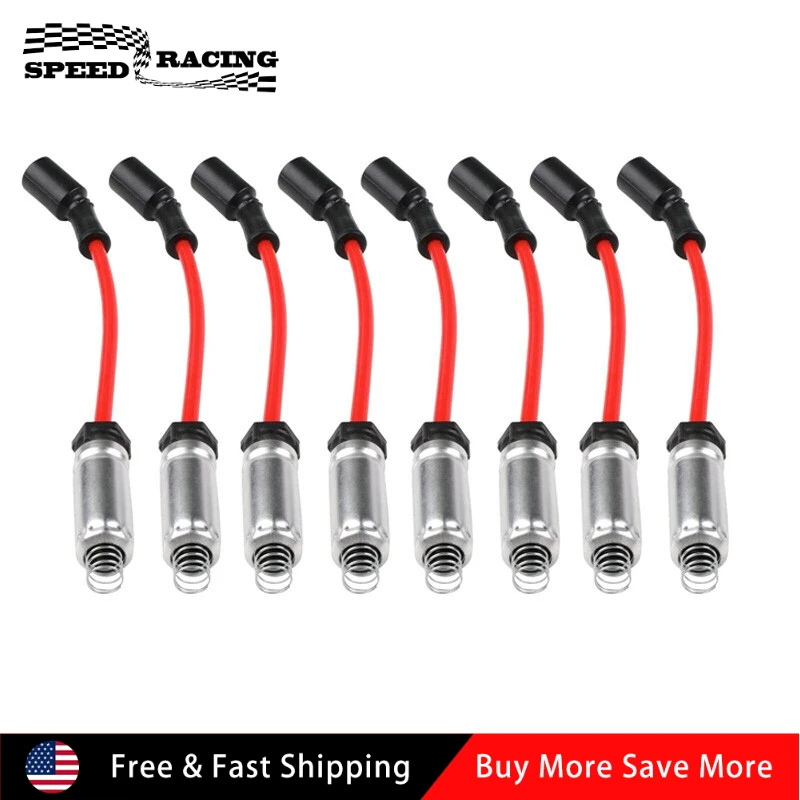 

758EE 748UU Spark Plug Wire Set For 2014-2018 Chevrolet Silverado 1500 2015-2018 GMC Yukon 5.3L 6.2L V8 EL-1056