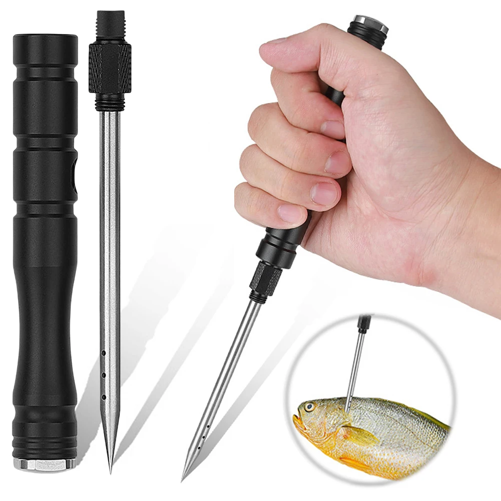 Fish Venting Tool Stainless Steel Needle Aluminum Alloy Reducing Air Pressure Tool Detachable for Deep Sea Fishing