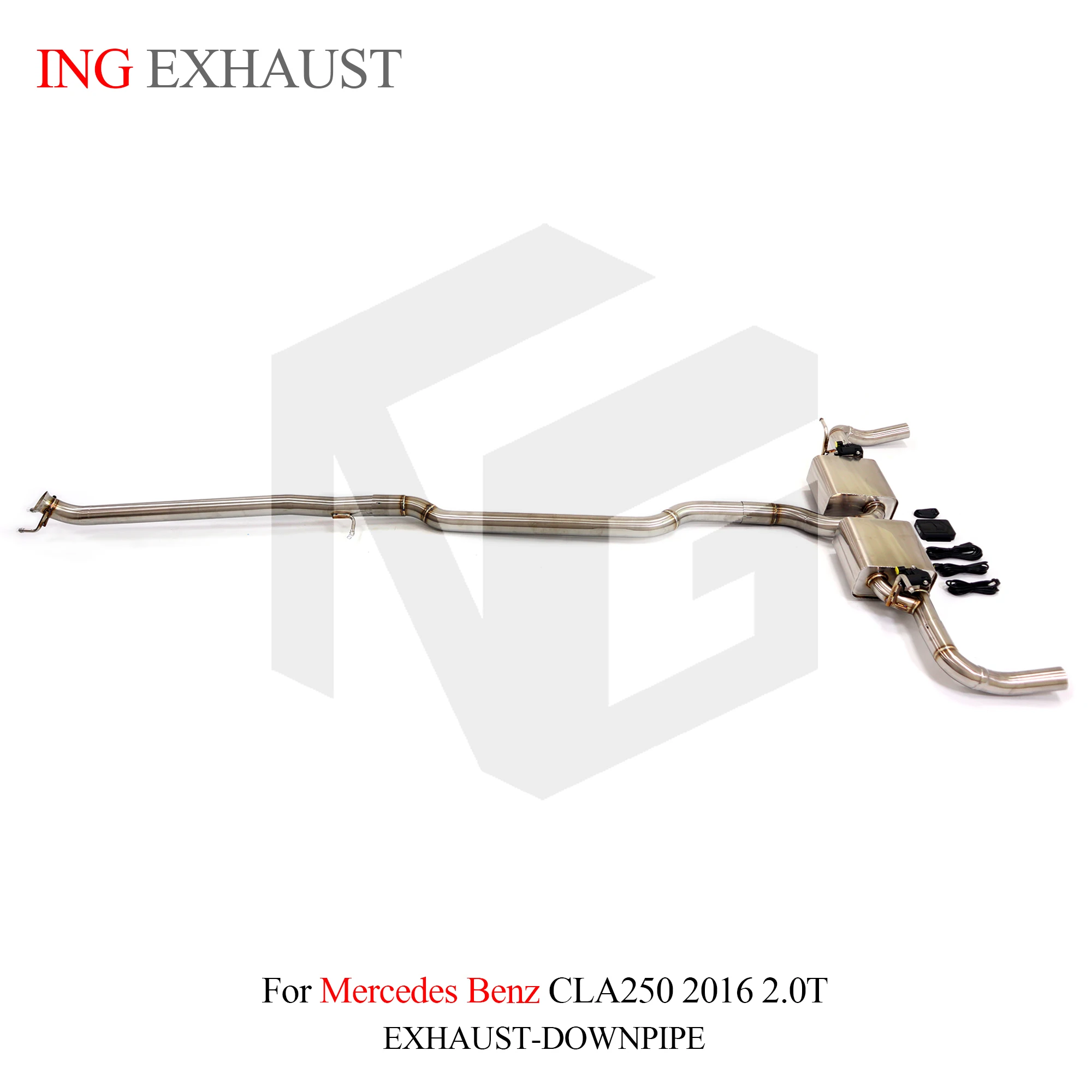 ING Factory Good Quality Stainless Steel Exhaust Valve Catback for Mercedes Benz CLA250 2016 2.0T With muffler car accessories