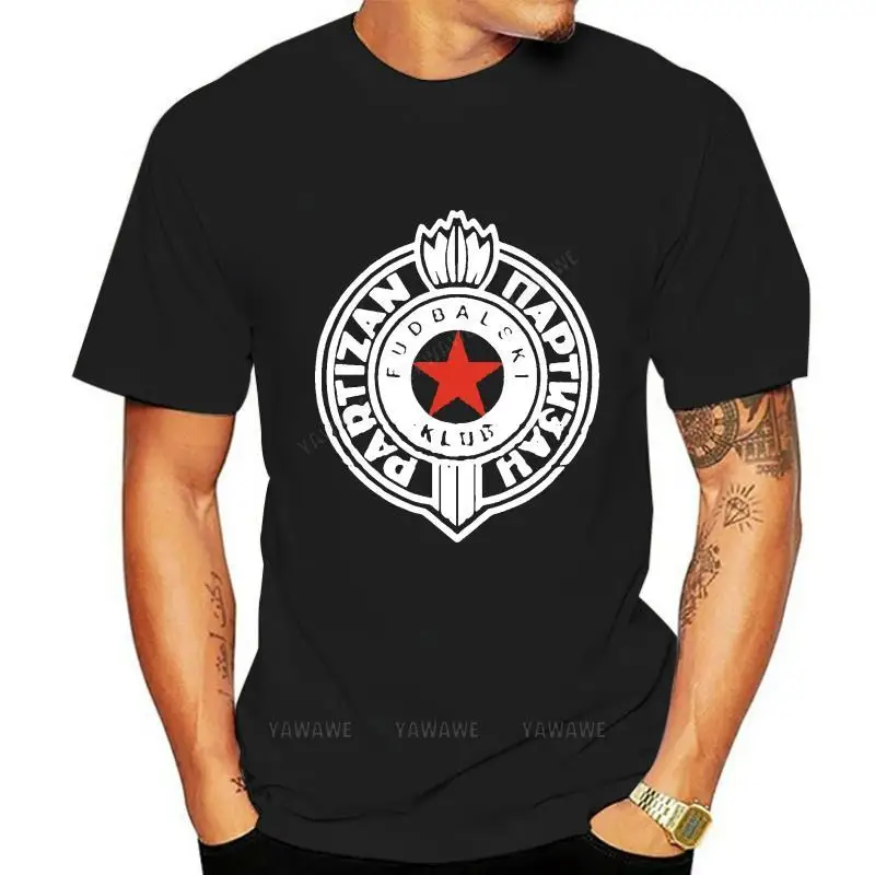 Men Round neck tshirts Get Now Fudbalski Klub Partizan Belgrade Serbia Tshirt Jersey Unisex T-Shirt unisex Oversized tee-shirt