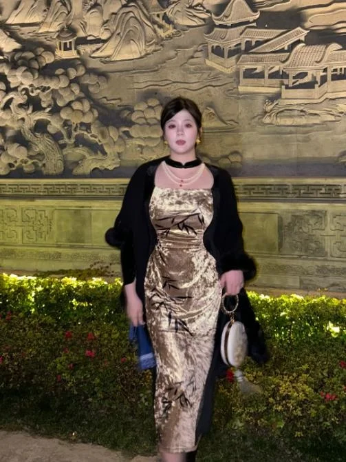 

Dahou Studio Love, новинка больших размеров, китайский Sle для похудения Dr, женский облегающий длинный све макси Dr Ciwalk