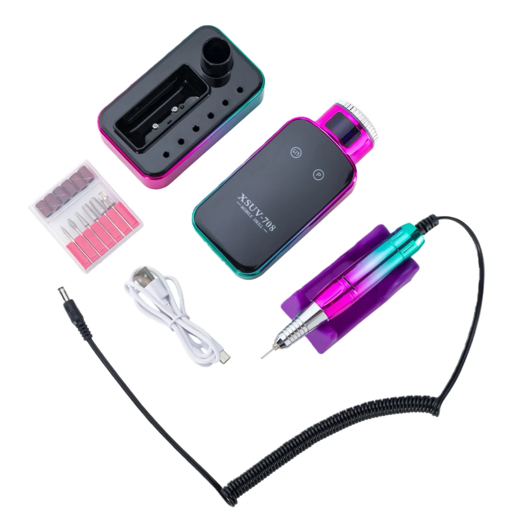 45000 rpm profissional elétrica máquina de broca do prego display hd metal manicure caneta para acrílico manicure prego broca gel arte