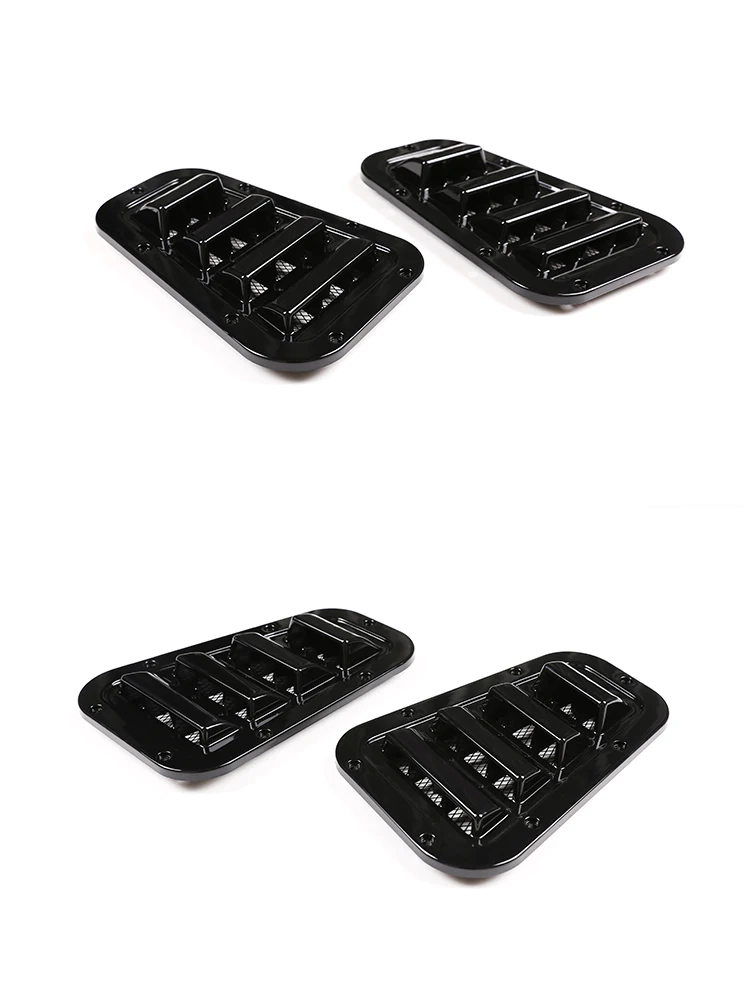 Für Land Rover Defender 2004-19 Front Motorhaube Belüftung Abdeckung Stahl Lufteinlass Scoop Air Outlet Schnee Abdeckung auto Zubehör – Detail 12