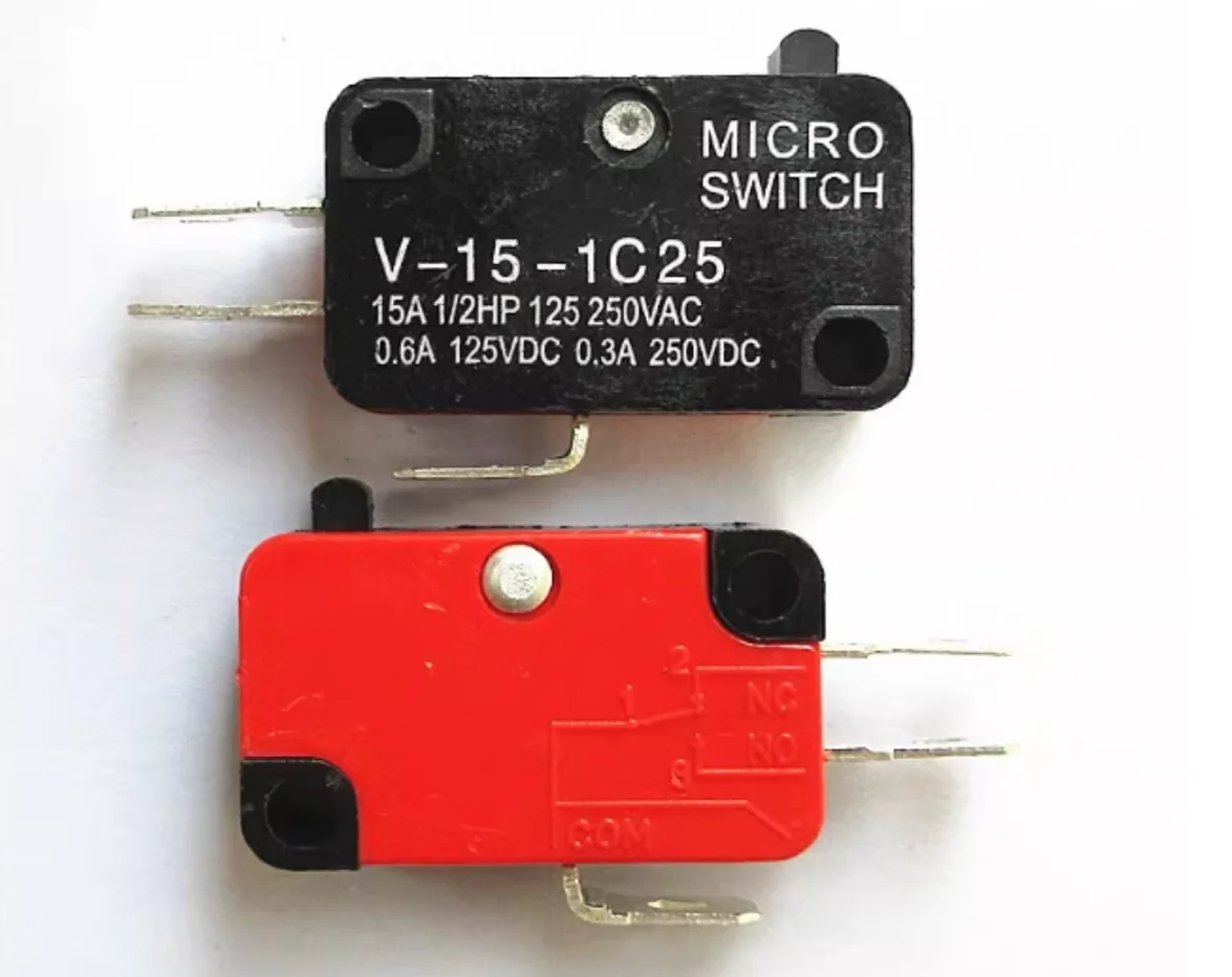 2pcs/lot Momentary Travel Limit Micro Switch 1NO1NC 3pin Lever Roller V-15 V-151 V-152 V-153 V-154 V-155 V-156 Microswitch