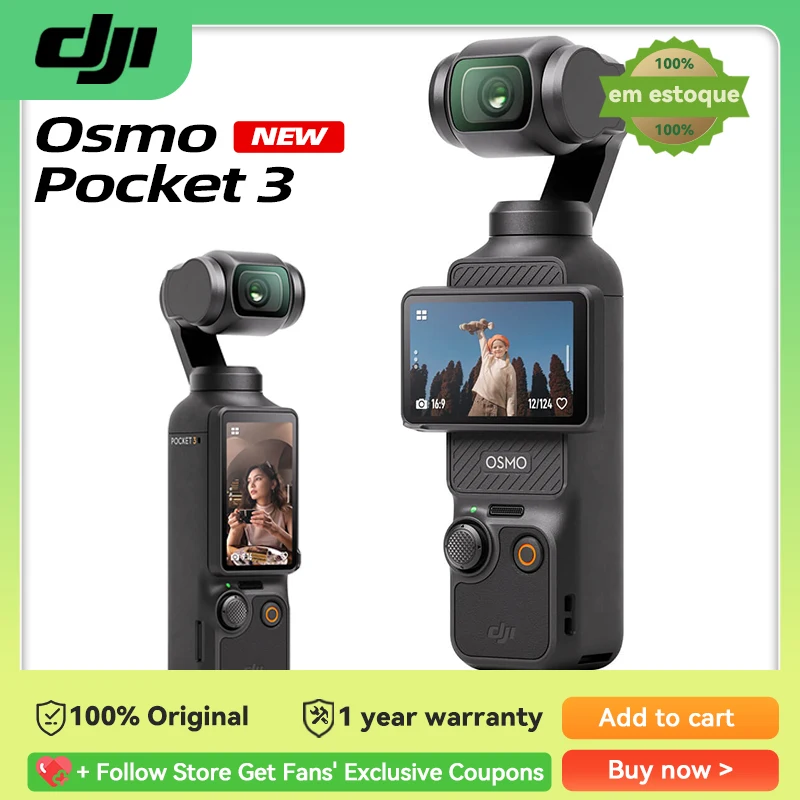 DJI Osmo Pocket 3 Gimbal Camera 1″ CMOS original brand new in stock