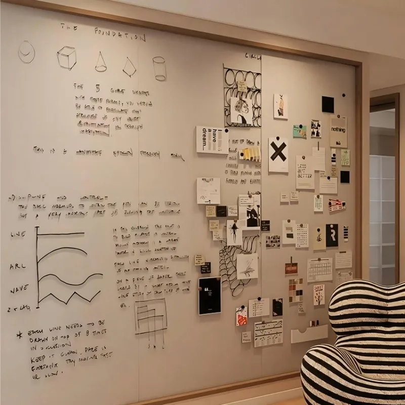 Home office writing board magnetic building block wall enamel photo wall wall decoration