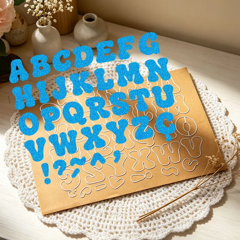 Brand New 10cm Height 26 Cartoon English Letters Craft Embossing Dies 2026 Metal Cutting Dies for DIY Decorative Scrapbook Album