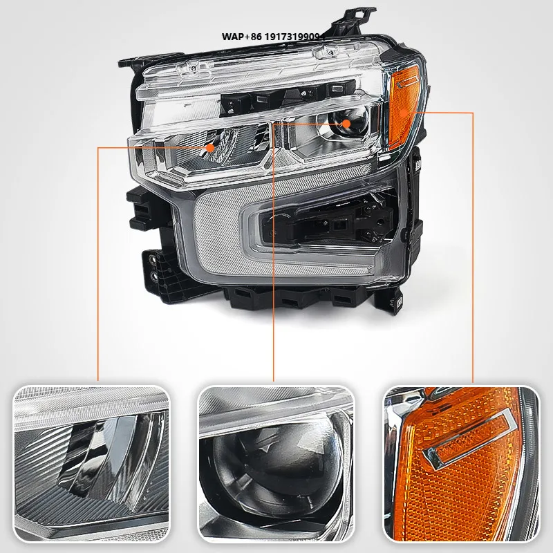 

Auto Parts 23SLD Headlight Assembly Middle Configuration Bright Bezel Pair OEM 87828581 L 87828576 R Front Headlamp Replacements