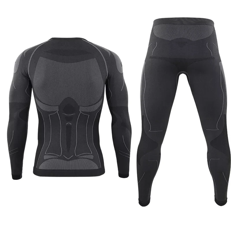 Seamless Tight Tactical Thermal Underwear Men Outdoor Sports Function Breathable Training Cycling Thermo Underwear Long Johns